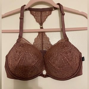 Brown push up bralette by PINK gently used worn 2-3x underneath tanks. Sz 36DD